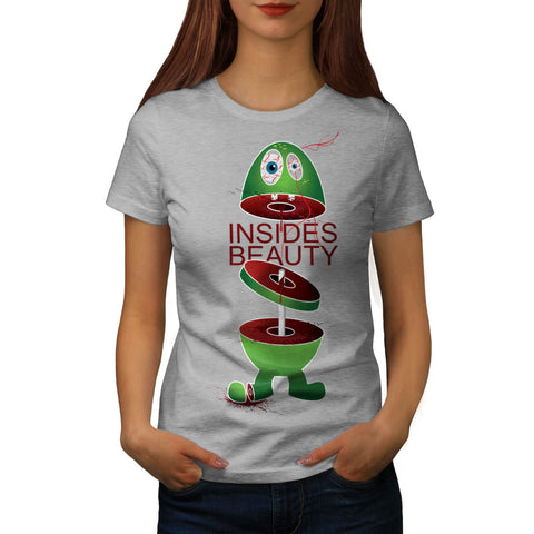 Inside Beauty Monster Womens T-Shirt
