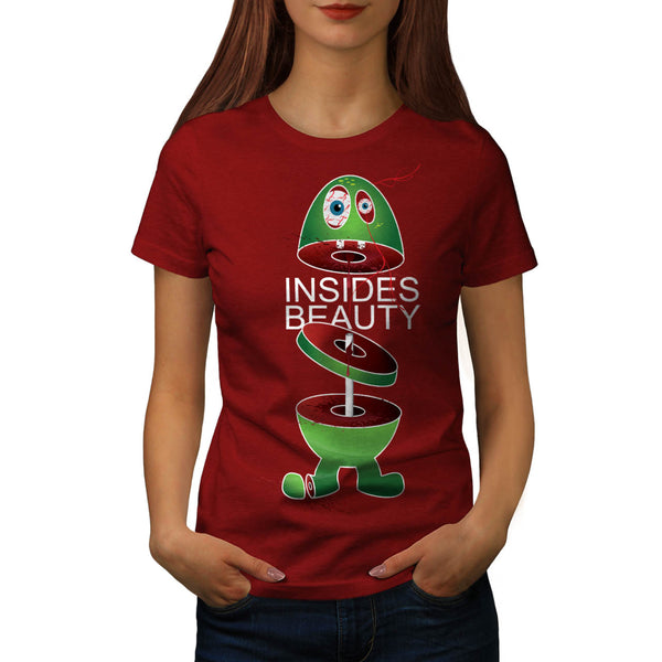 Inside Beauty Monster Womens T-Shirt