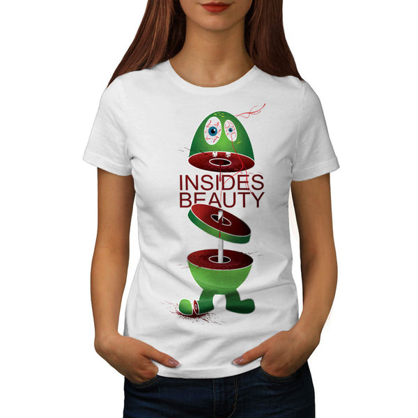 Inside Beauty Monster Womens T-Shirt