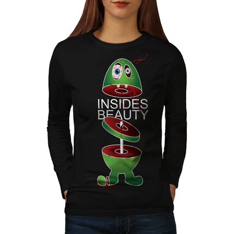 Inside Beauty Monster Womens Long Sleeve T-Shirt