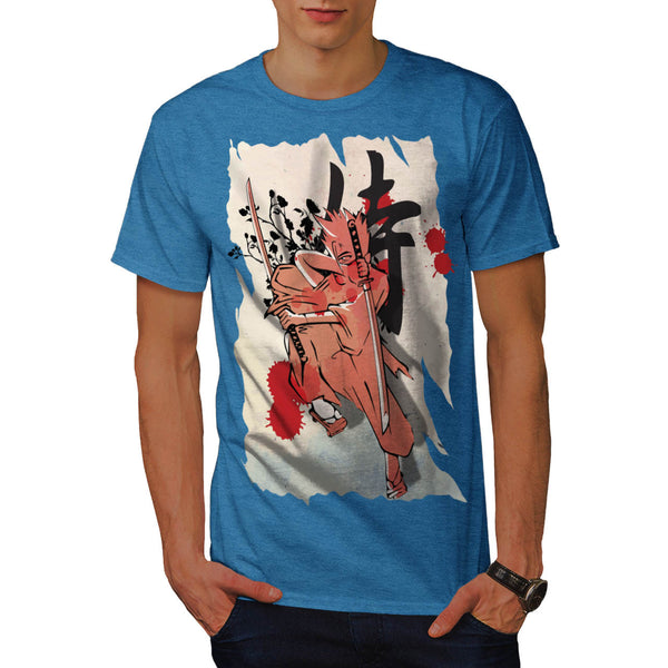 Japan Fighter Samurai Mens T-Shirt