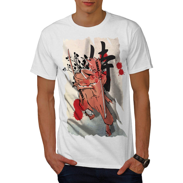 Japan Fighter Samurai Mens T-Shirt