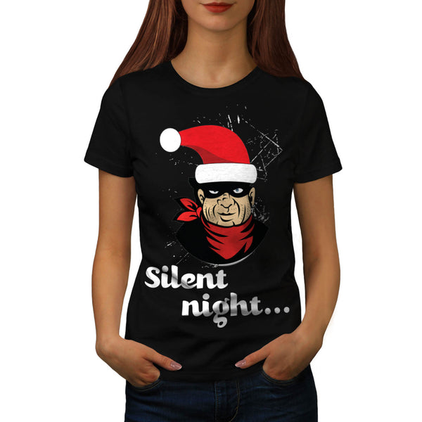 Santa Claus Burglar Womens T-Shirt