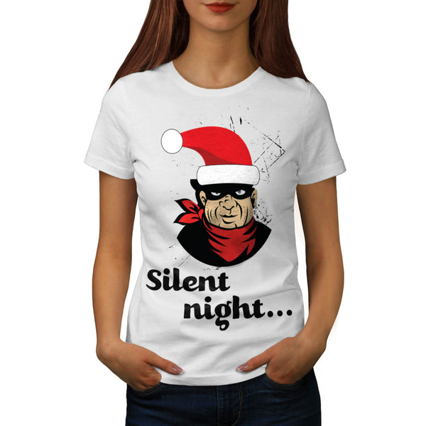Santa Claus Burglar Womens T-Shirt