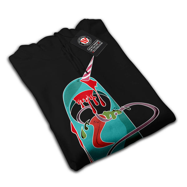 Funny Dead Unicorn Mens Hoodie