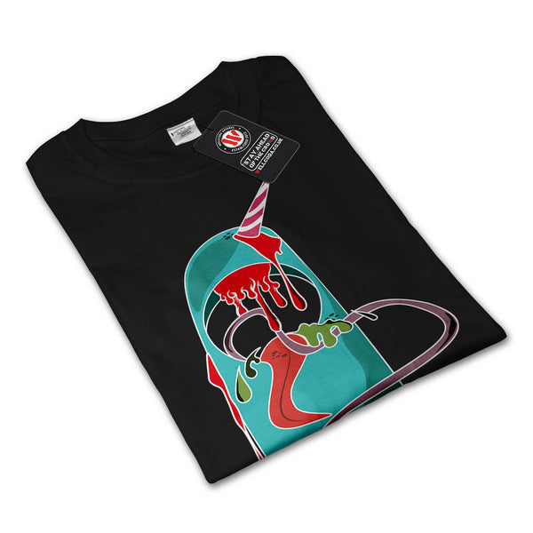 Funny Dead Unicorn Mens Long Sleeve T-Shirt