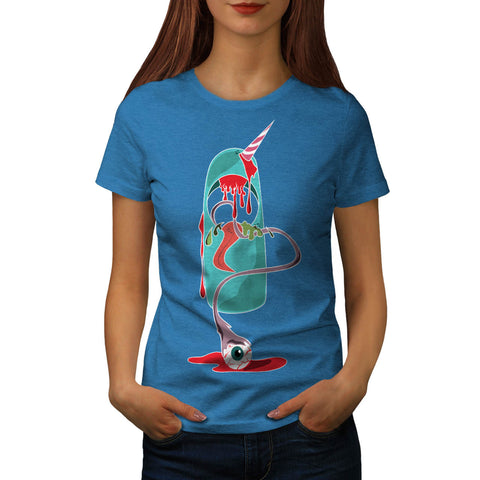 Funny Dead Unicorn Womens T-Shirt