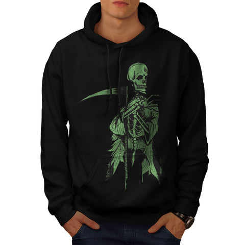 Skull Grim Reaper Art Mens Hoodie