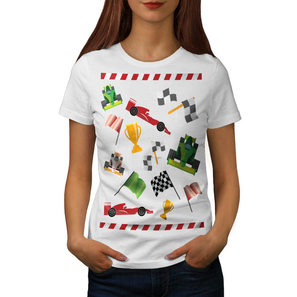 Boys Never Grow Up Fun Womens T-Shirt