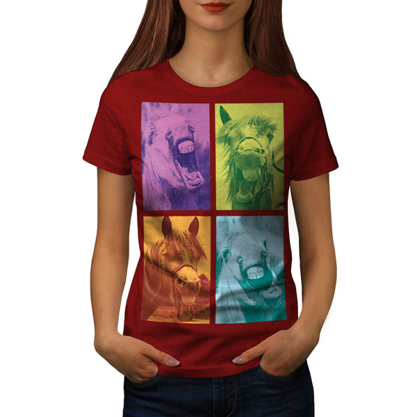 Funny Animal Laugh Womens T-Shirt