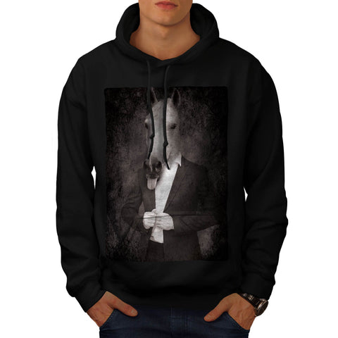 Retro Animal Portrait Mens Hoodie