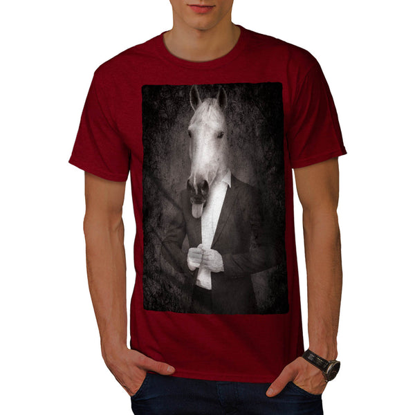 Retro Animal Portrait Mens T-Shirt