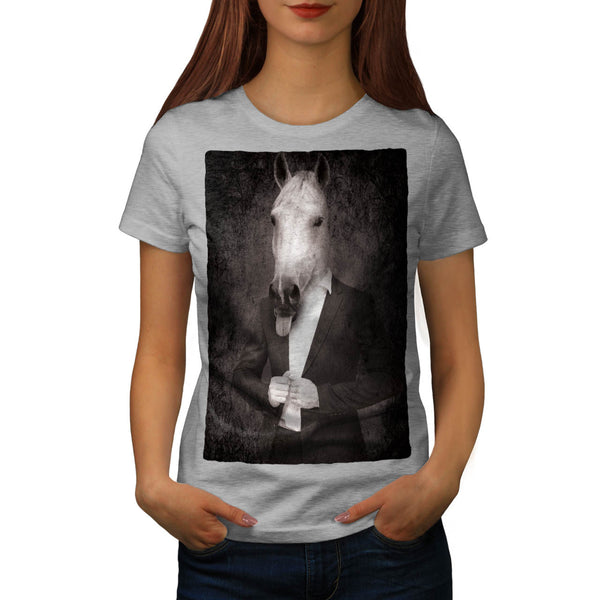 Retro Animal Portrait Womens T-Shirt