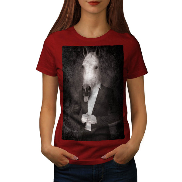 Retro Animal Portrait Womens T-Shirt
