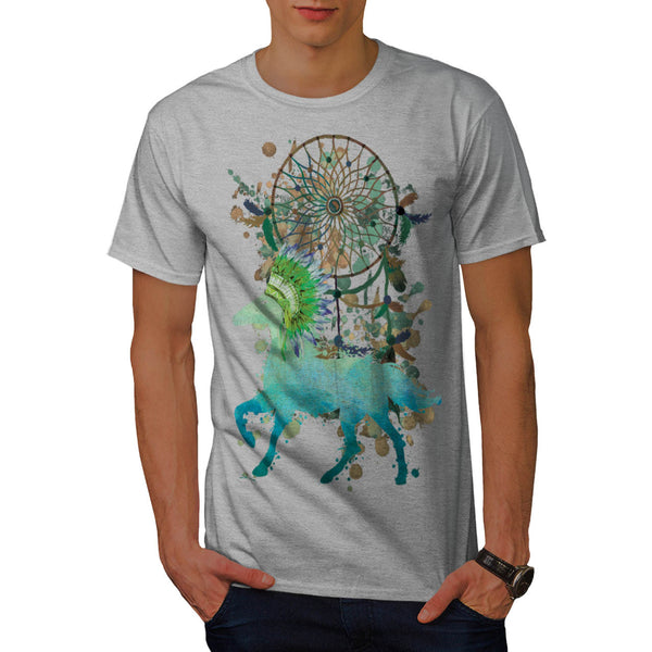 Native Animal Horse Mens T-Shirt