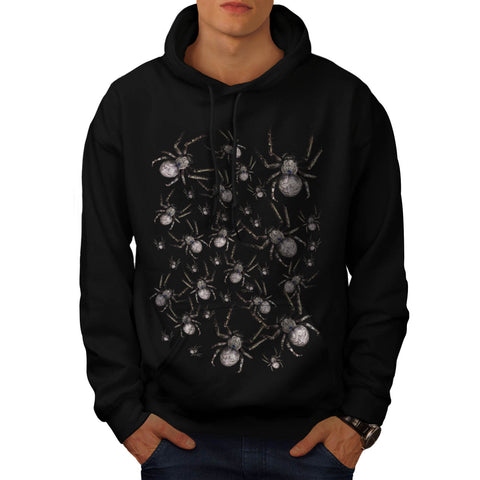 Spider Spooky Fear Mens Hoodie