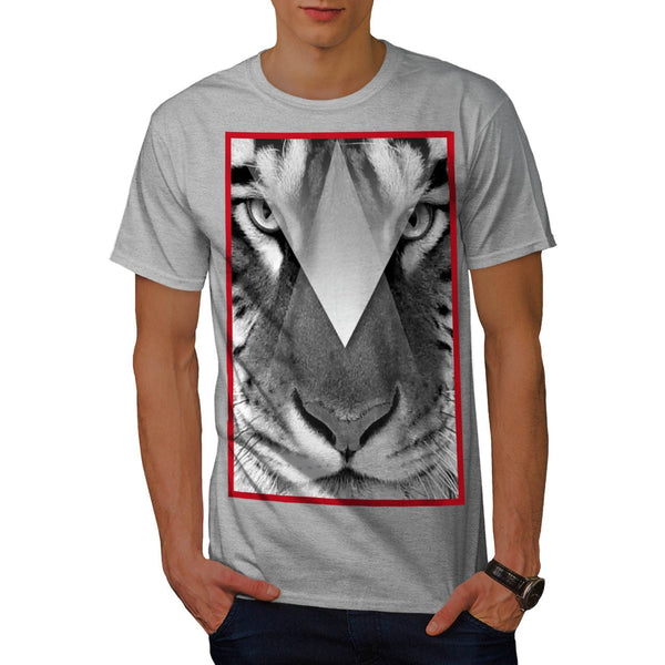 Amazing Tiger Cat Face Mens T-Shirt