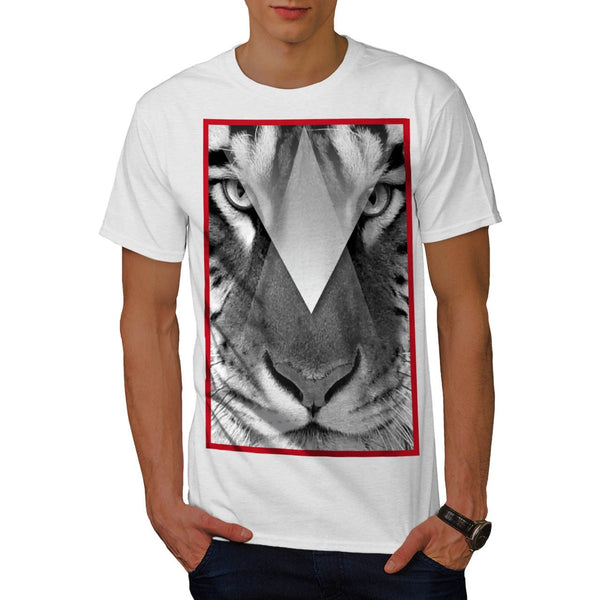 Amazing Tiger Cat Face Mens T-Shirt