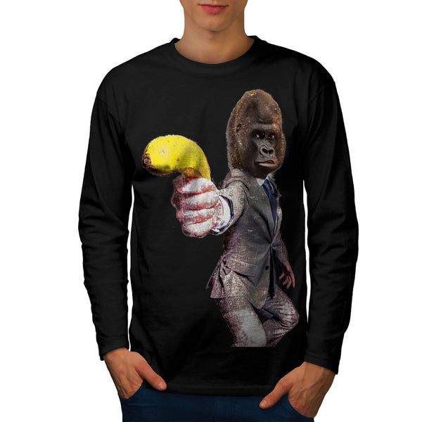 Funny Gorilla Suit Mens Long Sleeve T-Shirt