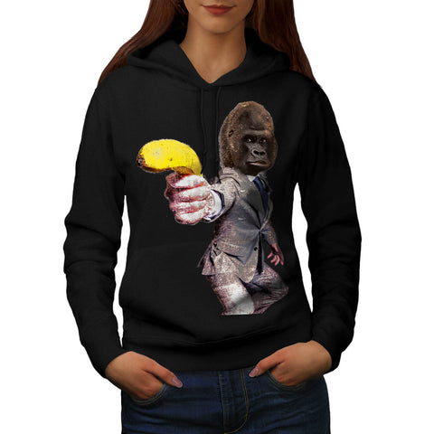 Funny Gorilla Suit Womens Hoodie