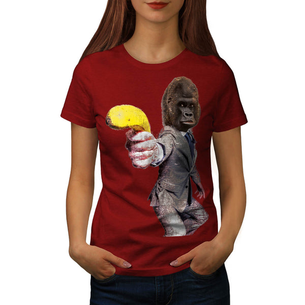 Funny Gorilla Suit Womens T-Shirt