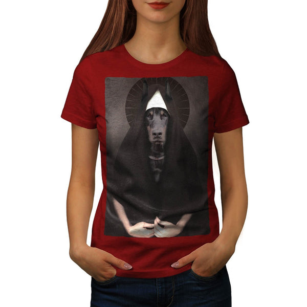 Animal Dog Sister Nun Womens T-Shirt