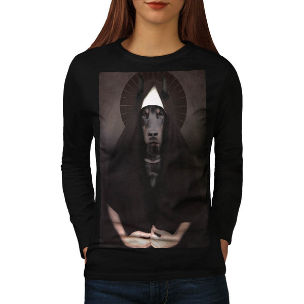 Animal Dog Sister Nun Womens Long Sleeve T-Shirt