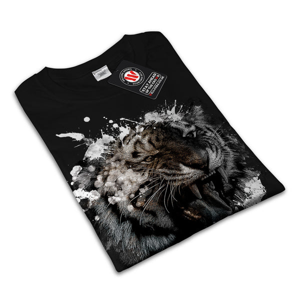 Wild Tiger Cat Life Mens T-Shirt