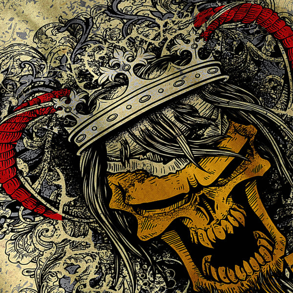 Skull Beast Cards Art Mens Hoodie