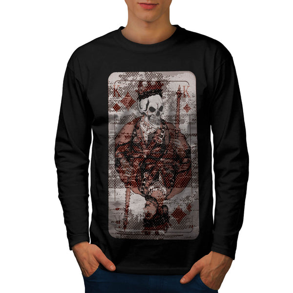 Death King Playing Mens Long Sleeve T-Shirt