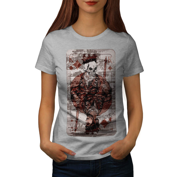 Death King Playing Womens T-Shirt