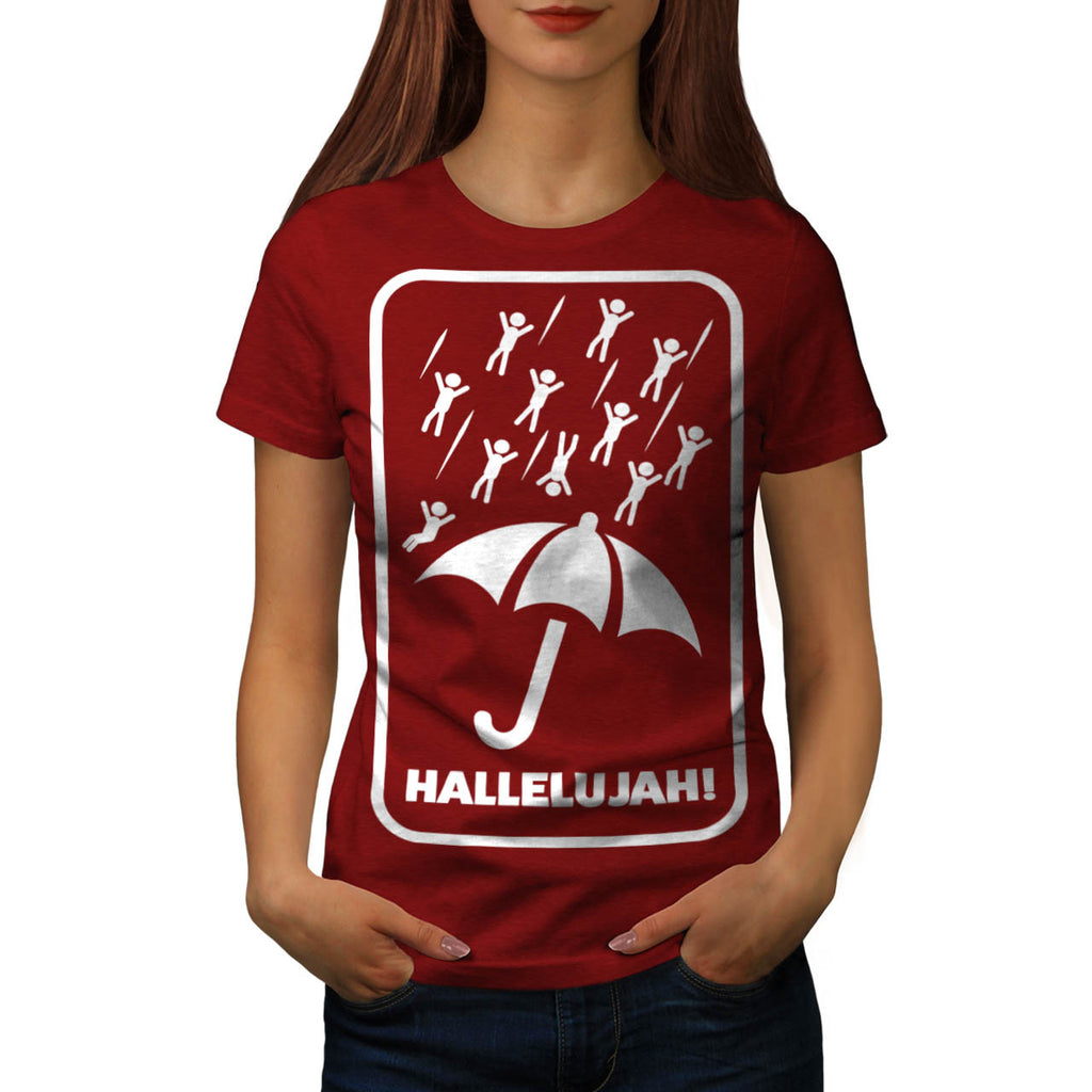 Hallelujah Rain Fall Womens T-Shirt