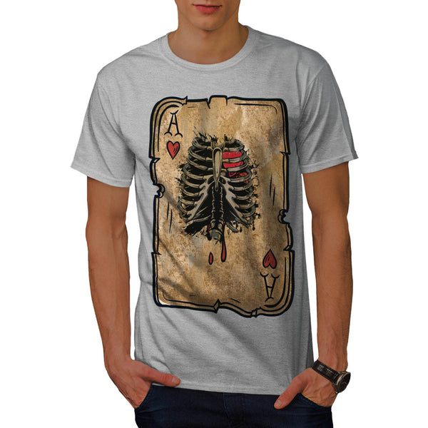 Skeleton Ace Hearts Mens T-Shirt