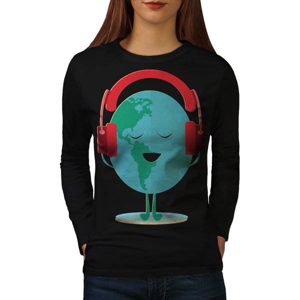 World Beats Music Womens Long Sleeve T-Shirt