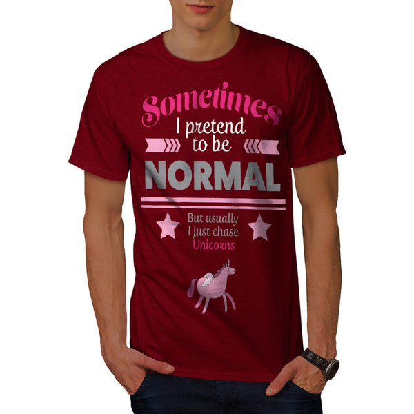 Normal Chase Unicorns Mens T-Shirt