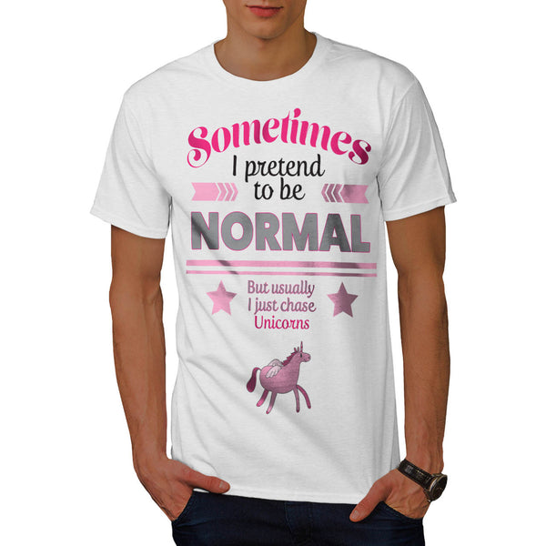 Normal Chase Unicorns Mens T-Shirt