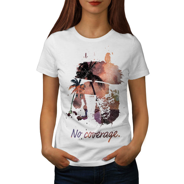 No Coverage Paradise Womens T-Shirt