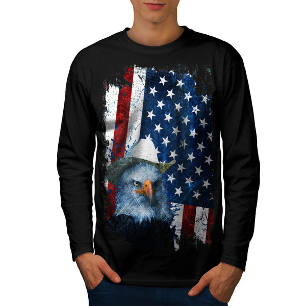 USA National Symbol Mens Long Sleeve T-Shirt