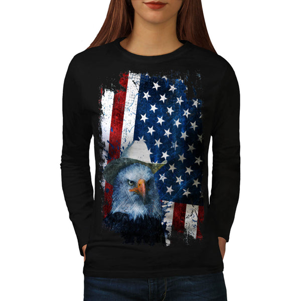 USA National Symbol Womens Long Sleeve T-Shirt