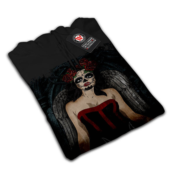 Scary Skull Sexy Girl Mens Hoodie