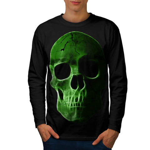 Skull Hell Soul Glow Mens Long Sleeve T-Shirt