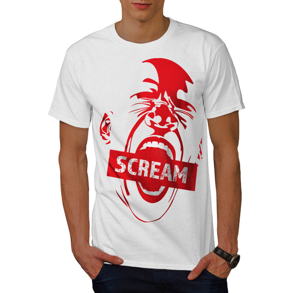 Human Face Scream Mens T-Shirt