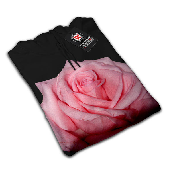 Pink Rose Romantic Mens Hoodie