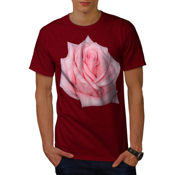 Pink Rose Romantic Mens T-Shirt