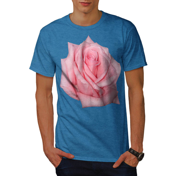 Pink Rose Romantic Mens T-Shirt