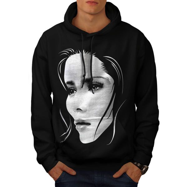 Human Face Beautiful Mens Hoodie