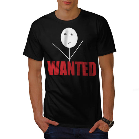 Stick Man Bad Mood Mens T-Shirt