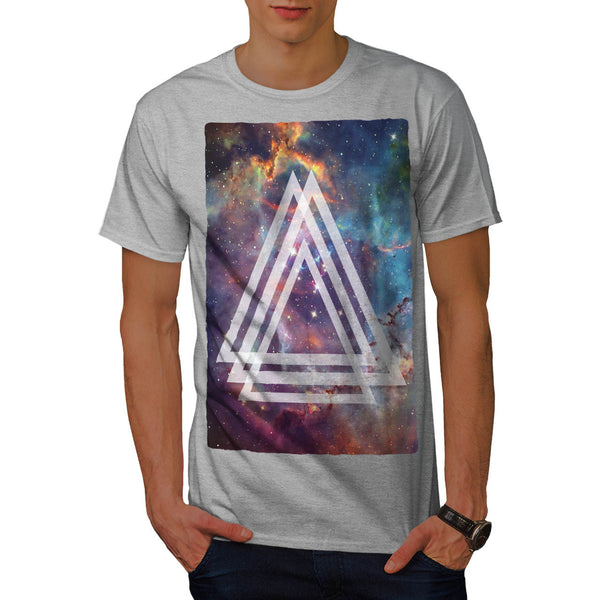 Multi Triangle Space Mens T-Shirt