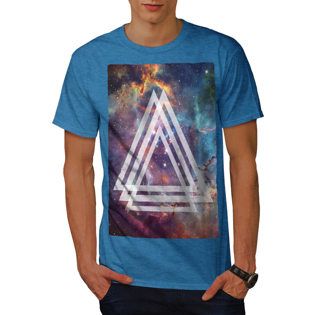 Multi Triangle Space Mens T-Shirt