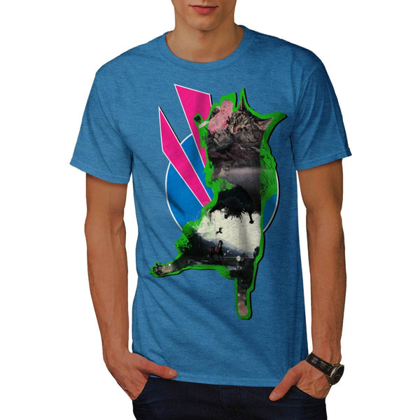 Animal Cat Playful Mens T-Shirt